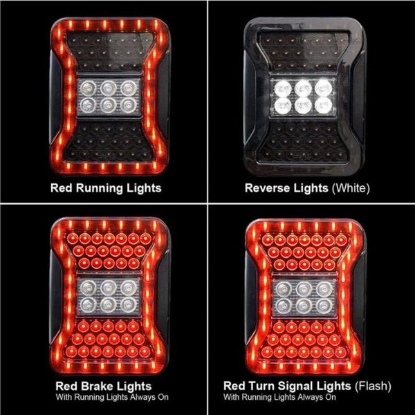 Morsun Auto Parts LED Tail Light US EU Version For 2007-2015 Jeep Wrangler JK - Image 4