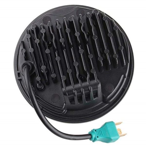 Morsun Black Chrome Round 7 Inch Led Headlight 12V Sealed Beam Led 7 Inch Headlamp - Image 3