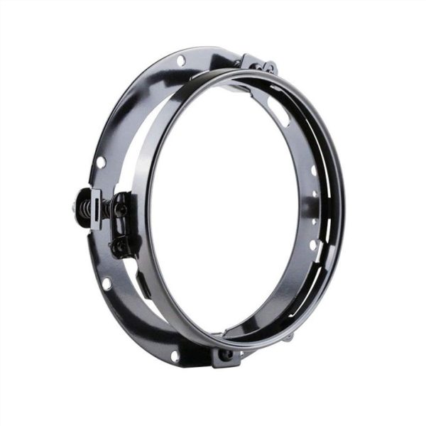 Morsun Headlight Adapter Ring Mounting Bracket Black Chrome For Harley Davidson - Image 3