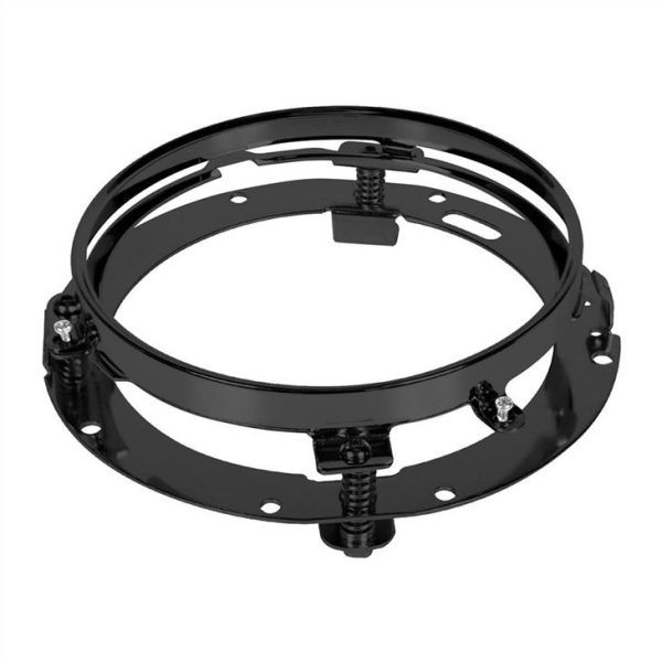 Morsun Headlight Adapter Ring Mounting Bracket Black Chrome For Harley Davidson - Image 4