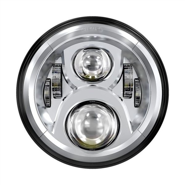 Morsun High Low Beam 7 Inch Led Headlight For Lands Rover Defender Wrangler JK MS-6080 - Image 2