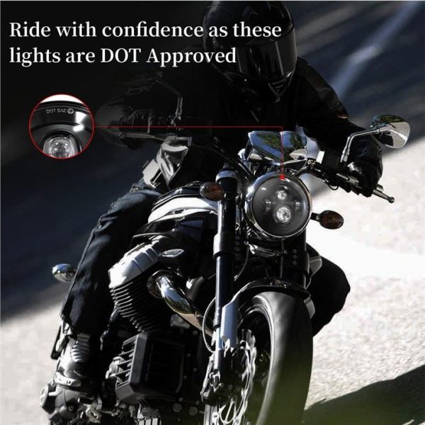Morsun High Low Beam 7 Inch Led Headlight For Lands Rover Defender Wrangler JK MS-6080 - Image 5