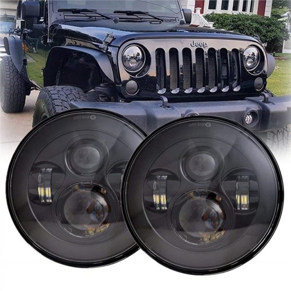 Morsun Factory Price High Low Beam Round Led Headlight Projector for Jeep Wrangler JK CJ TJ
