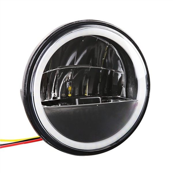 Morsun LED Driving Fog Lights For Harley-davidson Fog Lamp With Angel Eyes DRL - Image 3