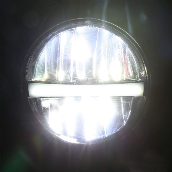 Morsun LED Headlight Projector With Daytime Running Light For Motorcycle H4 12v 5.75inch Headlamps - Image 4