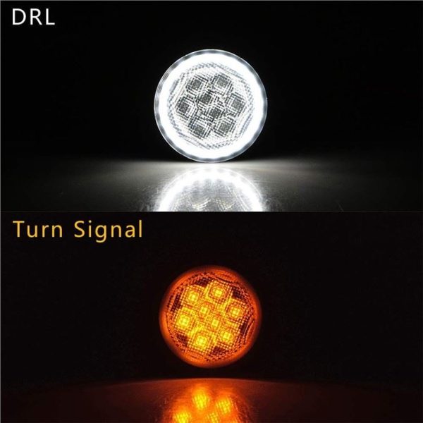 Morsun Led Turn Signal Light With Halo For JEEP Wrangle/ Jeep Wrangler LED Front Blinker - Image 4
