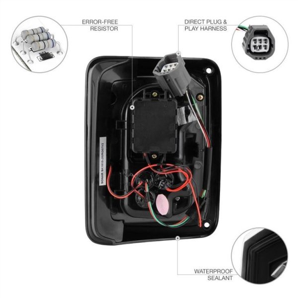 Morsun Lighting Tail Lamp For Jeep JK 12v Brake Turning Reverse Light - Image 4