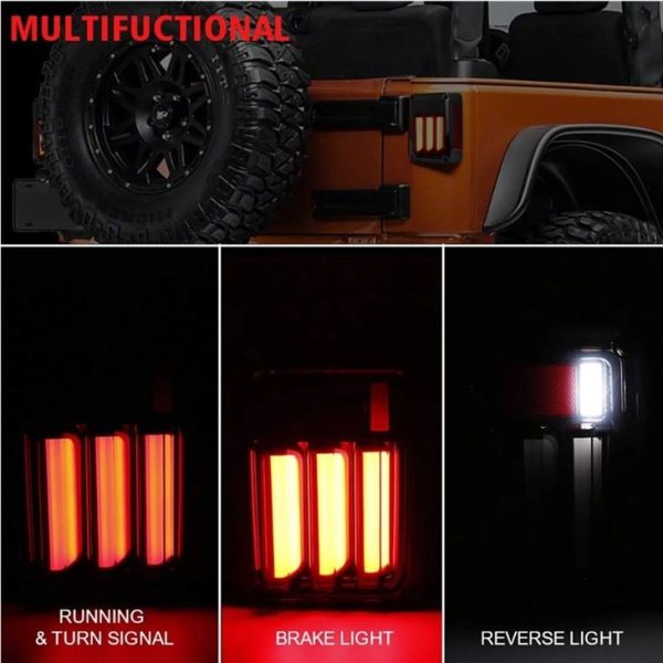 Morsun Lighting Tail Lamp For Jeep JK 12v Brake Turning Reverse Light - Image 5