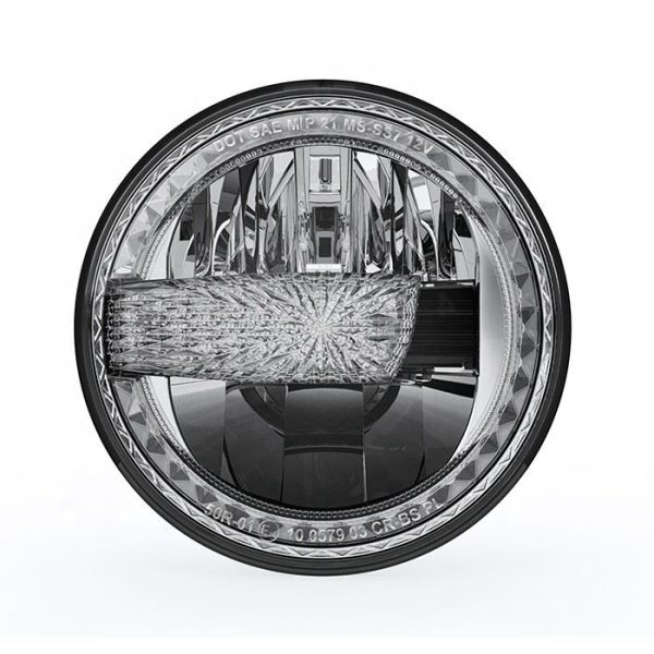 Morsun Motorbikes LED Headlights Projector With White DRL For 2007-2017 Jeep Wrangler JK DOT Emark Approved - Image 3