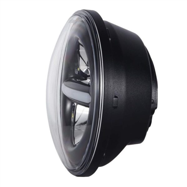 Morsun Round LED Headlamps With Halo Angel Eyes DRL Headlight For Jeep Wrangler JK - Image 3