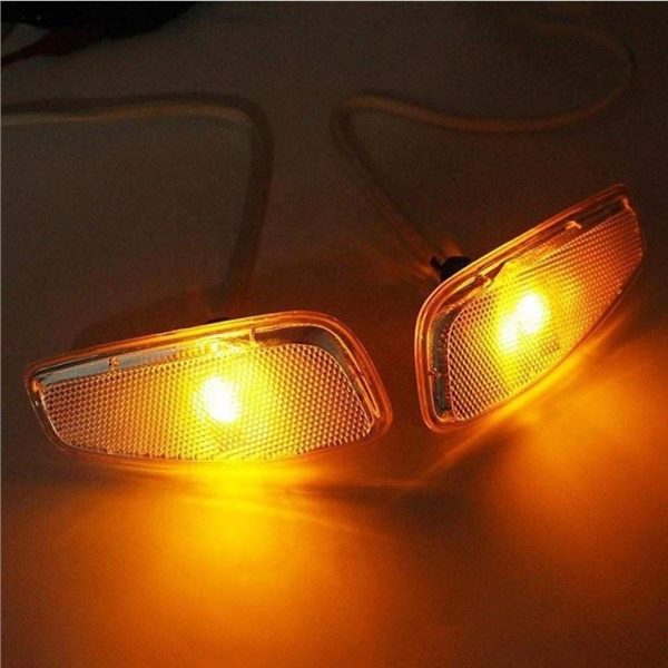 Morsun Turn Signal Lamp For Jeep Renegade 2015-2018 Smoked Orange With T10 Led - Image 4