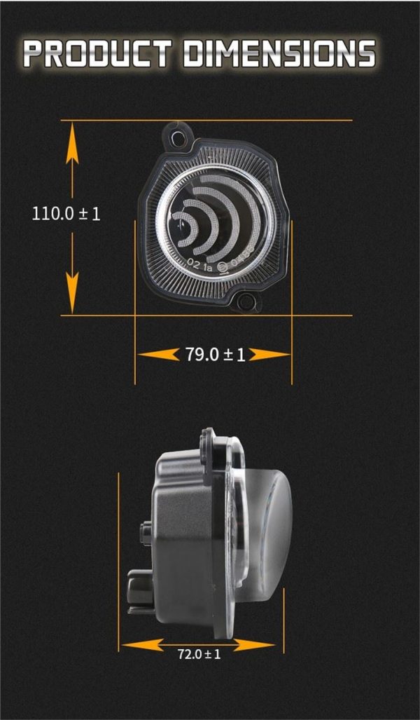 Morsun Car Accessories LED Turn Signal Light For Suzuki Jimny 2018 2019 2020 E-mark Amber - Image 4