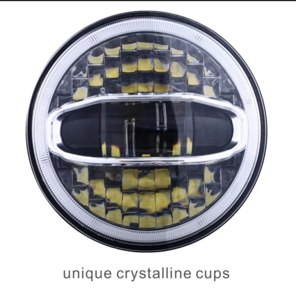 New 7 Inch Led Projector Headlight For Harley Davidson 108W Led Motorcycle Headlight - Image 2