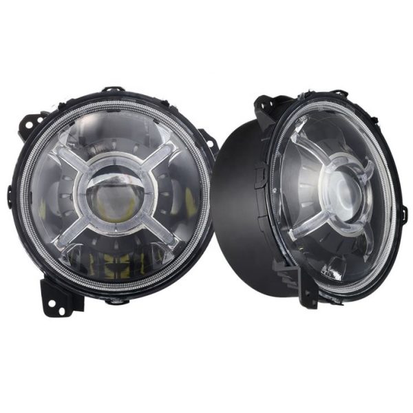 Newest 9 Inch Round LED Headlights Halo DRL For Jeep Wrangler JL 2018 2019 Upgraded High Low Beam Headlight With Daytime Running Lights - Image 2