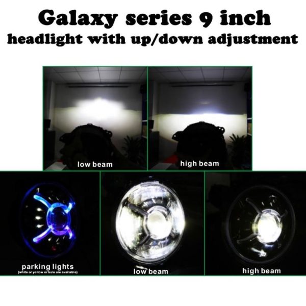 Newest 9 Inch Round LED Headlights Halo DRL For Jeep Wrangler JL 2018 2019 Upgraded High Low Beam Headlight With Daytime Running Lights - Image 4