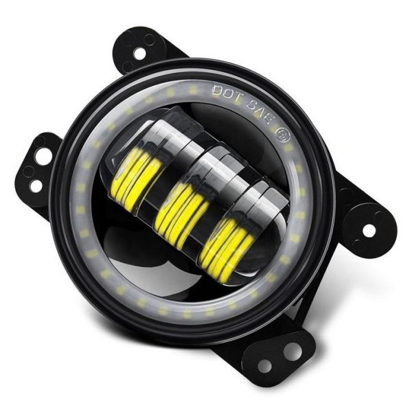 RGB Halo Multi Color 4 Inch LED Fog Lights Phone APP Bluetooth Remote Control - Image 2