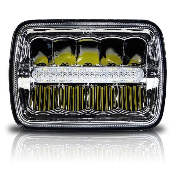 Rectangular 5x7'' H4 Led Headlight For Jeep Truck