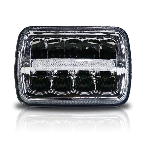 Rectangular 5x7'' H4 Led Headlight For Jeep Truck - Image 2